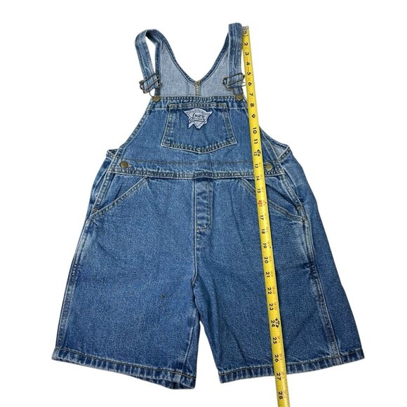 Vintage Guess Baby 100% Cotton Denim Shortalls Overalls Kids Size 7Y - Picture 10 of 10